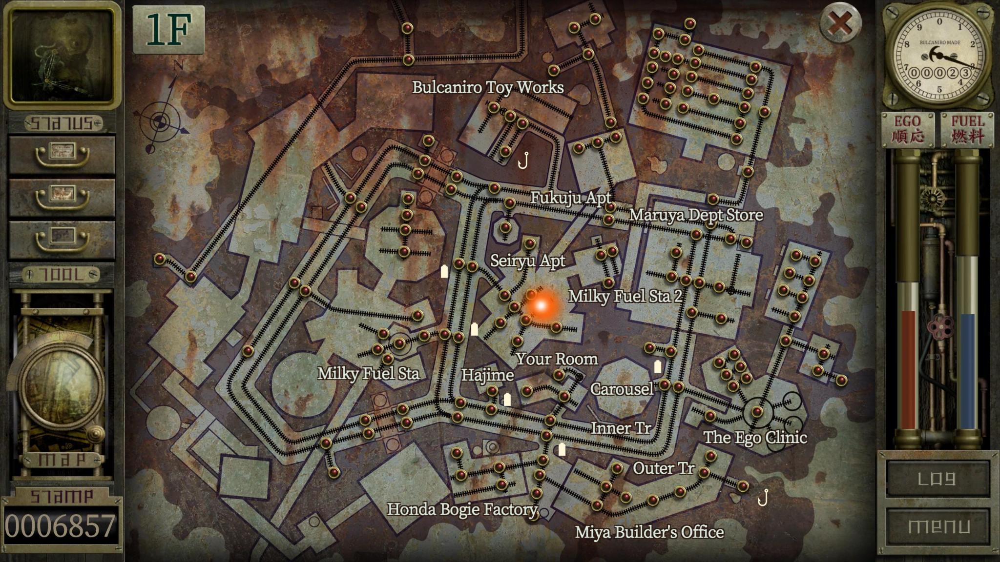Screenshot from Garage showing the floor 1 map