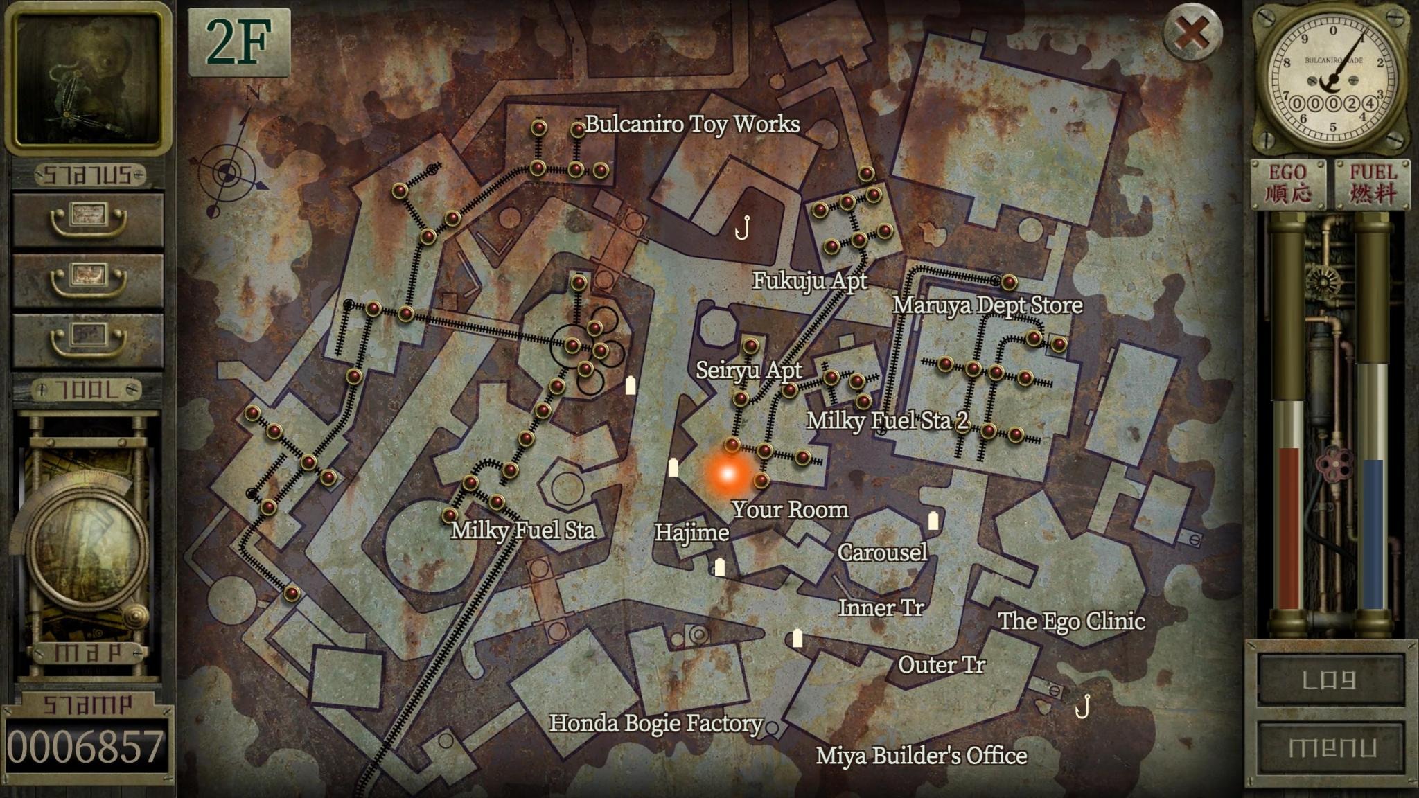 Screenshot from Garage showing the floor 2 map